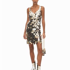 Rabanne H&M Sequin-Disc Mini Dress